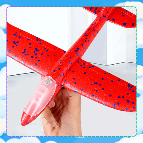 samolot z wyrzutnią szybowiec styropian rzutka zabawka pistolet led na Arena.pl