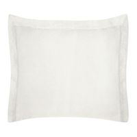 Poszewka bawełniana z ozdobną kantą NOVA 70x80 kremowa