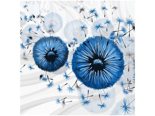 40CM 40CM OBRAZEK NIEBIESKIE DMUCHAWCE 5 DRUK PŁÓTNO OBRAZ na Arena.pl