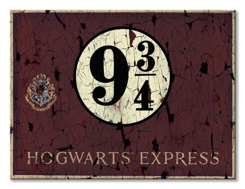 Harry Potter Hogwarts Express 9 3/4 - obraz na płótnie 40x30 cm na Arena.pl