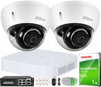 Zestaw Monitoringu Dahua Kamery 8Mpx IK10 Zewnętrzne Analityka AI NVR 1TB