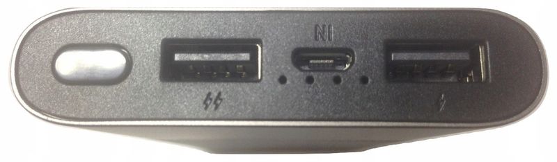 Aluminiowy Powerbank 10000mAh 2x USB 1x Micro USB zdjęcie 2