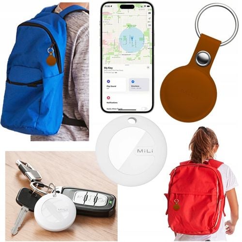 Lokalizator GPS MiTag MiLi do iOS iPhone Apple + Etui do plecaka na Arena.pl