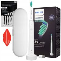 SZCZOTECZKA SONICZNA PHILIPS SONICARE + DODATKI BIAŁE ETUI