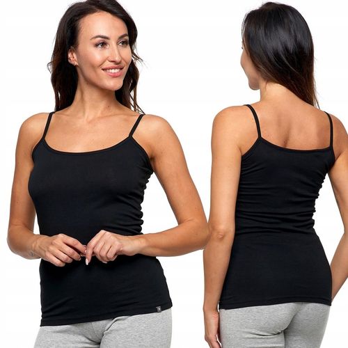 Podkoszulka damska bawełniana koszulka na wąskich ramiączkach MORAJ - M na Arena.pl