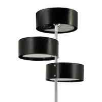 Podłogowa lampa stojąca DRS8006/3F 8C BL abażurowa chrom