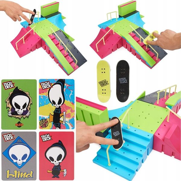 TECH DECK RAMPA NEON PARK DESKOROLKI SKATEPARK zdjęcie 7