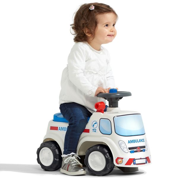 FALK Jeździk Samochód Ambulans z Klaksonem od 1 roku zdjęcie 30
