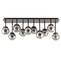 Plafon kule modernistyczny Tulia 33492 Sigma wielopunktowy czarny szary