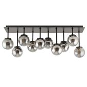 Plafon kule modernistyczny Tulia 33492 Sigma wielopunktowy czarny szary