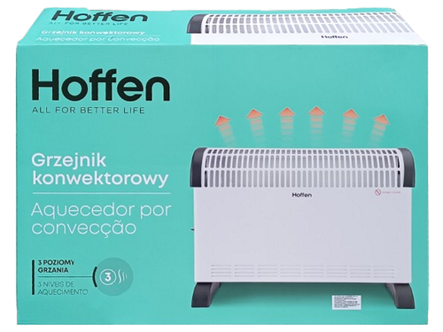 Grzejnik konwektorowy Hoffen 2000W - Biały na Arena.pl