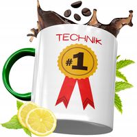 Kubek Zielony Dla Technika Na Urodziny Prezent Z Nadrukiem Ze Zdjęciem