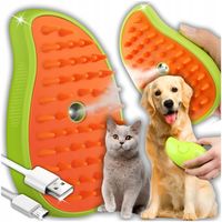 SZCZOTKA PAROWA DLA KOTA PSA ZWIERZĄT MASAŻER GRZEBIEŃ ELEKTRYCZNY SIERŚĆ