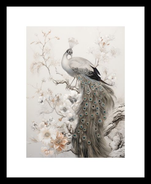 Plakat 15x20cm Pawia Gracja zdjęcie 3