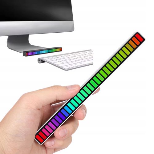 2x LISTWA LED RGB NEON MULTIKOLOR MRUGA REAGUJE NA DŹWIĘK USB 18 TRYBÓW na Arena.pl