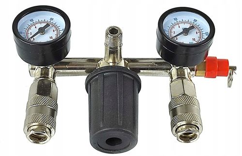 TRÓJNIK ROZDZIELACZ CIŚNIENIOWY DO KOMPRESORA PRESOSTAT 230V 1/4 MAX 12 BAR na Arena.pl