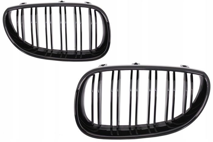 GRILL NERKI BMW E60/E61 03-10 DOUBLE POŁYSK zdjęcie 2