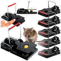 Komplet 5x pułapka łapka na mysz szczury gryzonie myszołapka silna sprężyna