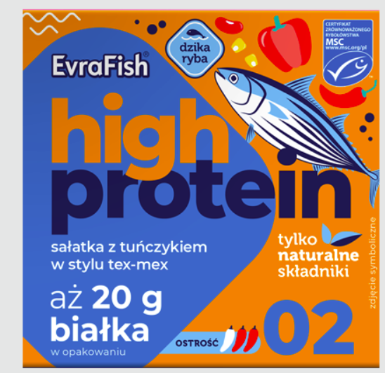 EVRA SAŁATKA PROTEIN TUŃCZYK W STYLU TEX-MEX 160G zdjęcie 1
