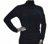 Damski sweter z półgolfem półgolf typu alpaka UNI