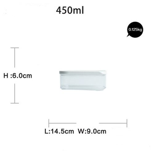 Pojemniki Do Żywności  - Przeźroczyste - 0.45L 1.0L 1.5L 2.0L - OKAZJA 1.5L- Czerwony na Arena.pl
