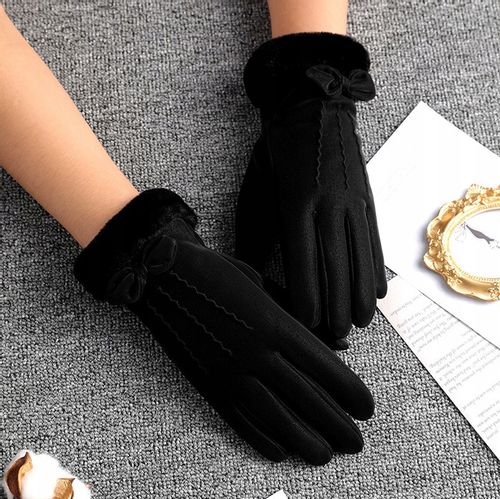 Rękawiczki Ciepłe Dotykowe Zimowe Ocieplane Misiu na Arena.pl