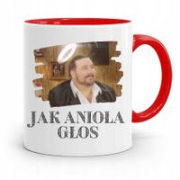 Kubek Czerwony Śmieszny Zabawny Jak Anioła Głos Z Nadrukiem Ze Zdjęciem