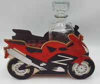 karafka + 6 kieliszków motor ścigacz