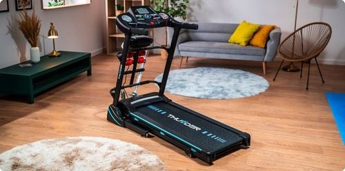 Bieżnia elektryczna domowa treningowa 140kg masażer amortyzacja aplikacja na Arena.pl