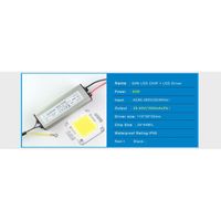 Dioda 30W Cob + Driver Zasilacz +Pasta