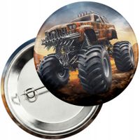 Przypinka z agrafką 59mm - AUTO MONSTER TRUCK