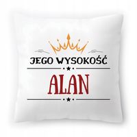 Poduszka Dla Alana Na Urodziny Ze Zdjęciem Na Prezent Biała 40X40 Cm