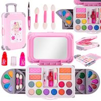 Zestaw Kosmetyków Do Malowania Makijażu Dla Dzieci w Walizce na Kółkach