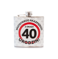 piersiówka urodziny ''40''