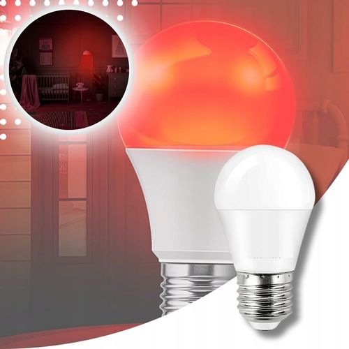 ŻARÓWKA LED E27 CZERWONA ŻARÓWKI LED OZDOBNA DEKORACYJNA ZDROWY SEN na Arena.pl