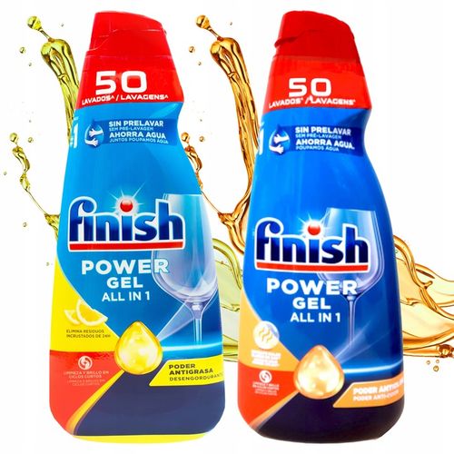 Finish Żel All in One do Zmywarki 2x 1L 100 myć Mix Lemon Orange na Arena.pl