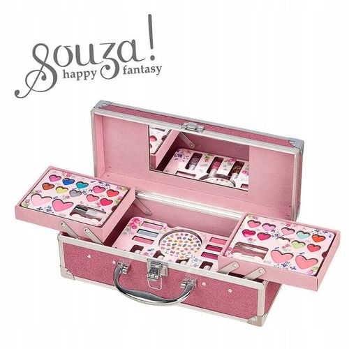 Zestaw kosmetyków do makijażu - kuferek dla dzieci, 4+, na prezent, Souza! na Arena.pl