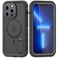 ETUI WODOODPORNE DO IPHONE 13 PRO MAX PANCERNE 360° WODOSZCZELNE Z NÓŻKĄ