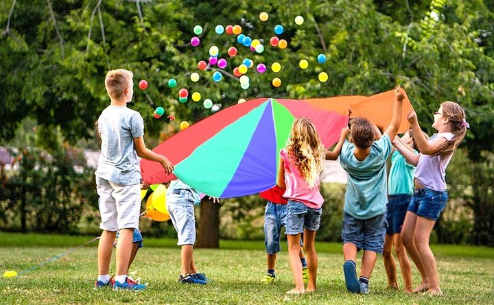 PROFESJONALNA CHUSTA ANIMACYJNA 3m SPADOCHRON + FU zdjęcie 8