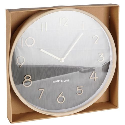 Zegar ścienny szary 38 cm na Arena.pl