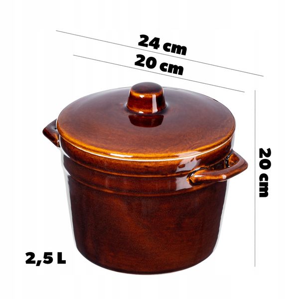 Kadax Garnek Kamionka do Kiszenia Na Smalec 2,5L zdjęcie 3