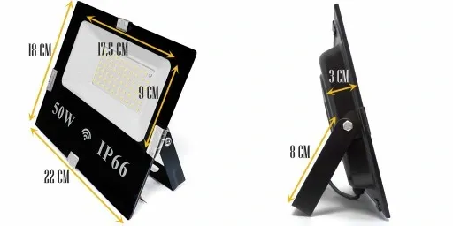 HALOGEN LED 50W REFLEKTOR NAŚWIETLACZ ZEWNĘTRZNY CZUJNIK RUCHU ZMIERZCHU zdjęcie 7