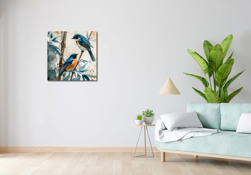 Obraz 60x60cm Trzy Ptaki zdjęcie 2