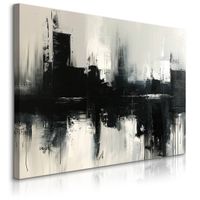 Obraz Na Płótnie Czarny Abstrakcyjny Wzór Do Salonu Sypialni 90cm x 60cm