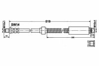 Peugeot 306 Zestaw Przewodów Hamulcowych Elastycznych Gumowych