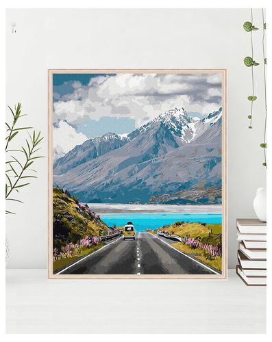 Malowanie Po Numerach Podróż W Góry 40X50 Płótno + Farby + Pędzle na Arena.pl