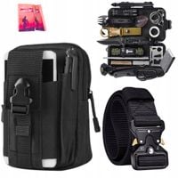 NERKA SASZETKA CARGO CZARNA + SURVIVAL KIT 32w1 GOTOWY PREZENT