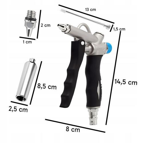 PISTOLET DO PRZEDMUCHIWANIA DYSZA VENTURIEGO REGULACJA PRZEPŁYWU POWIETRZA na Arena.pl