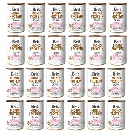 Brit Mono Protein Rabbit mokra karma 24x400g na Arena.pl