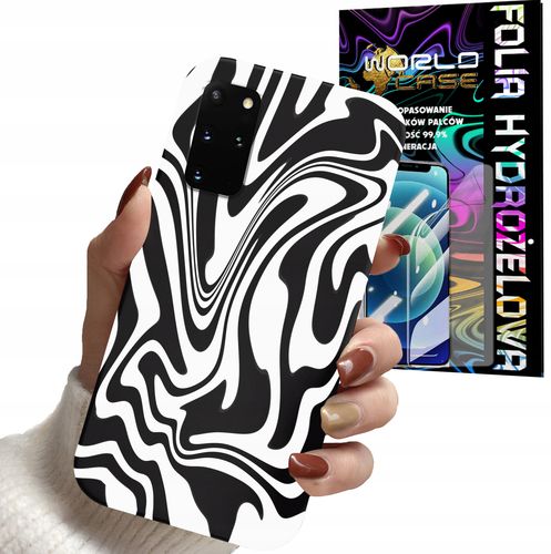 ETUI DO SAMSUNG S20+ plus - ABSTRAKCJA ZEBRA WZORY DLA KOBIET + FOLIA na Arena.pl